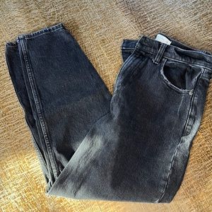 Abercrombie & Fitch The 80’s Mom High Rise Jeans. Faded black wash. Size 26/2R.